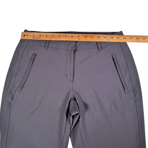 Slazenger Womens Dark Gray Lightweight Tapered Fit Golf Trousers Pants Size 8 - Picture 11 of 11